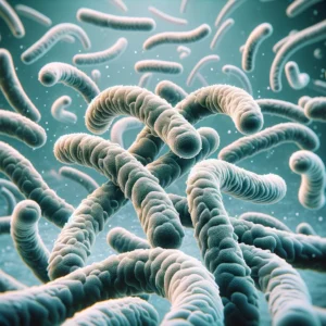 Μικροσκοπική εικόνα βακτηρίου χολέρας (Vibrio cholerae).
