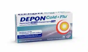 κουτί Depon cold and Flu 16 δισκία
