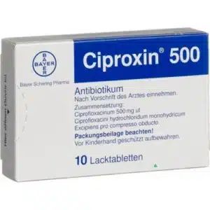 κουτί Ciproxin 500 mg